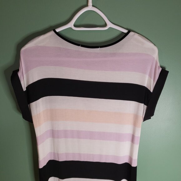 Stripe drop shoulder short sleeve t-shirt - Picture 3 of 6